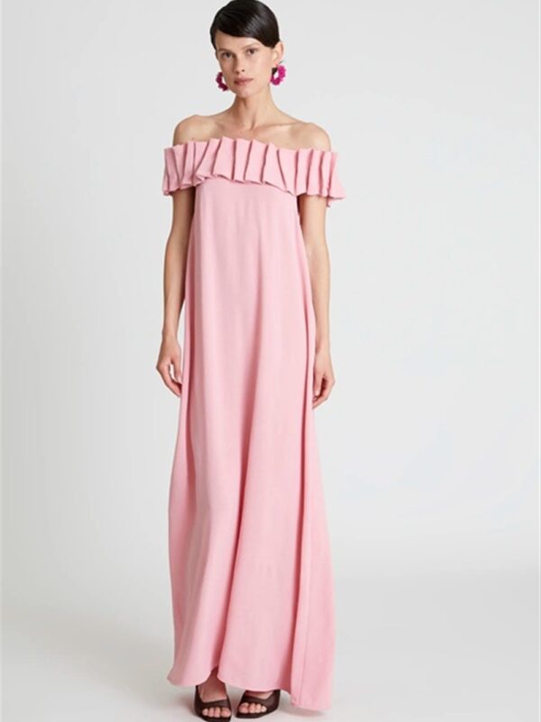 <p>
  Abito lungo omerale rosa
</p>Compania Fantastica