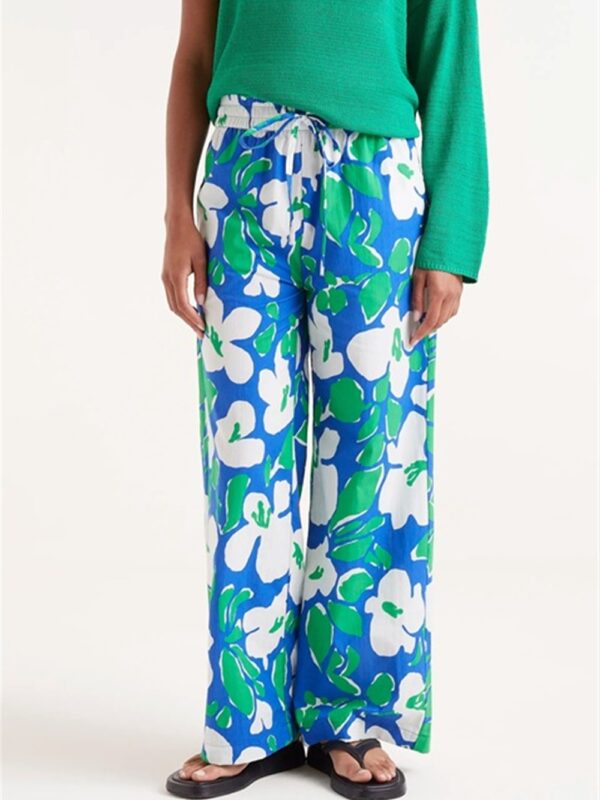 <p>
  Pantalone a fantasia floreale dalla gamba dritta con elastico in vita
</p>Compania Fantastica