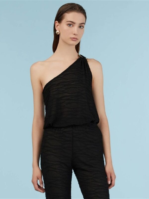 <p>
  Top monospalla in maglina
</p>Mariuccia Milano