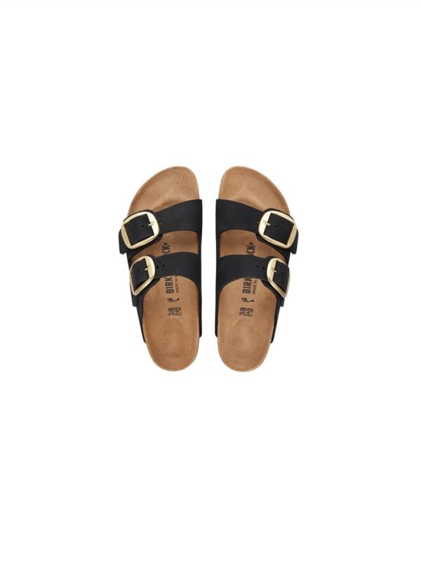 <p>
  Arizona Big Buckle Nubuck BLACK - Calzata Stretta 
</p>Birkenstock