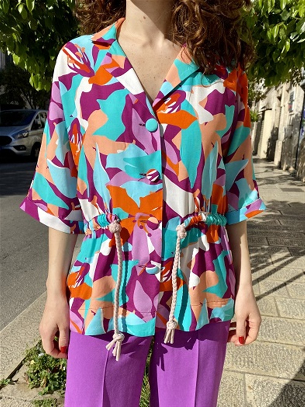 <p>
  Camicia a fantasia con coulisse a corda
</p>Tolérance