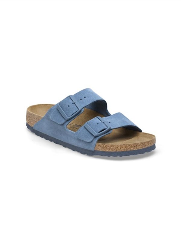 <p>
  Arizona Suede Leather ELEMENTAL BLUE - Calzata Stretta 
</p>Birkenstock