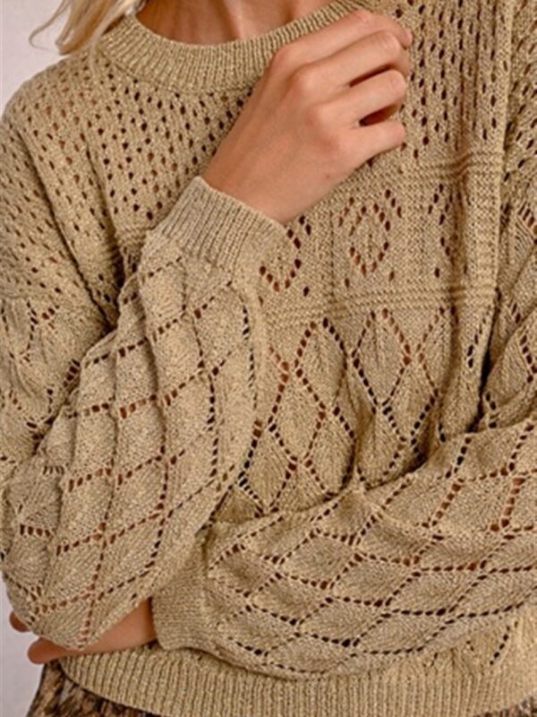 <p>
  Maglioncino a scatola traforato in lurex
</p>Molly Bracken