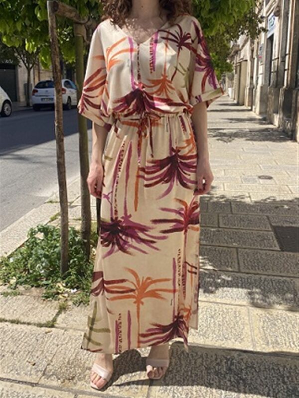 <p>
  Abito a kimono fantasia
</p>Mariuccia Milano