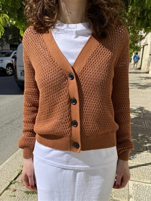 <p>
  Cardigan traforato
</p>Sun 68