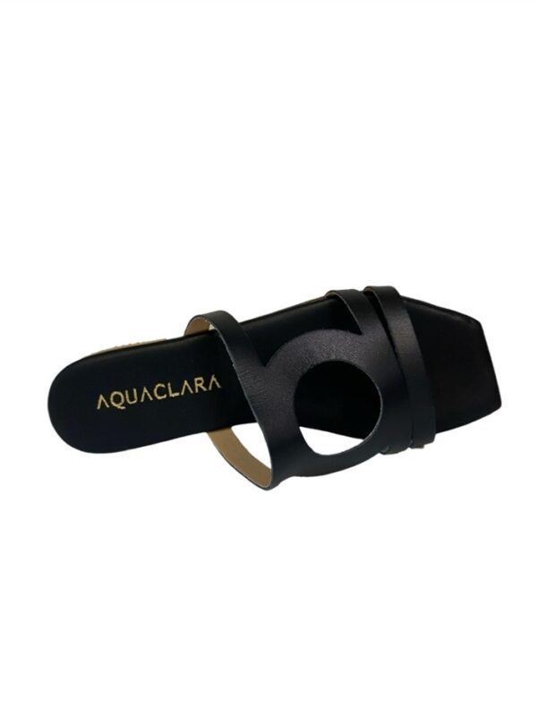 <p>
  Ciabattina con fasce e cerchio modello Q-PLAY NERO
</p>Aquaclara