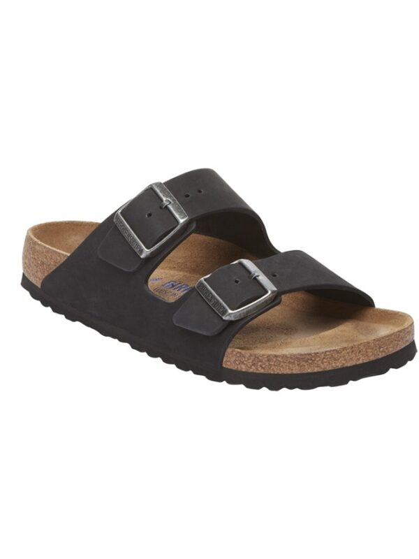 <p>
  Arizona Plantare Morbido BLACK NABUCK - Calzata Stretta
</p>Birkenstock