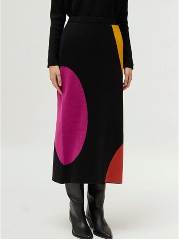 <p>
  Gonna midi in maglia con pois grandi colorati
</p>Compania Fantastica