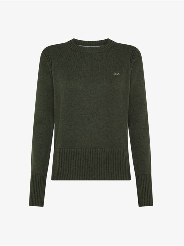 <p>
  Maglioncino in filato di lana e cashmere MILITARE SCURO 
</p>

<p>
   
</p>Sun 68