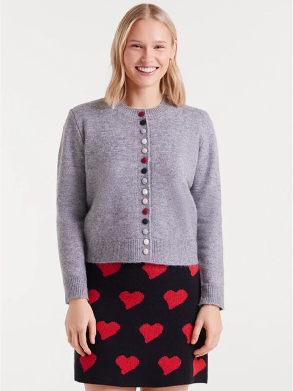 <p>
  Cardigan con bottoni multicolor GRIGIO
</p>Compania Fantastica