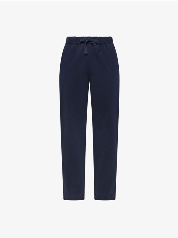 <p>
  Pantaloni in cotone stretch con coulisse NAVY BLUE
</p>Sun 68