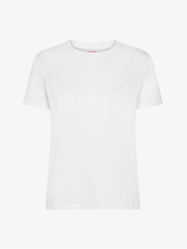 <p>
  T-shirt girocollo in cotone BIANCO
</p>Sun 68