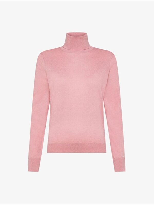 <p>
  Dolcevita in lana e cotone ROSA SCURO 
</p>Sun 68