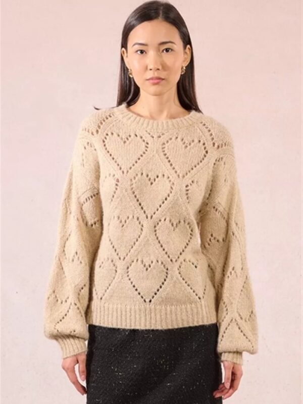 <p>
  Maglioncino con motivo cuori perforati
</p>Molly Bracken