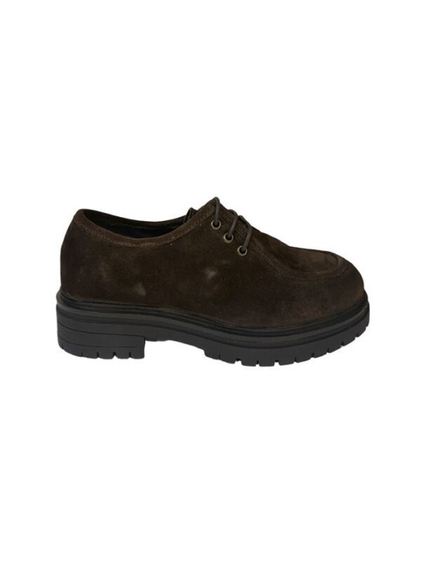 <p>
  Francesina in camoscio con fondo di 5 cm DK BROWN
</p>Emanuelle Vee