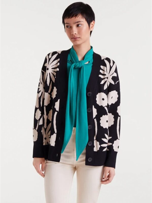 <p>
  Cardigan stampa floreale bicolore
</p>Compania Fantastica