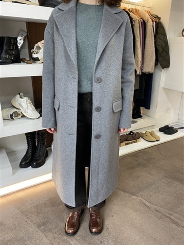 <p>
  Cappotto lungo monopetto GRIGIO
</p>Silvian Heach