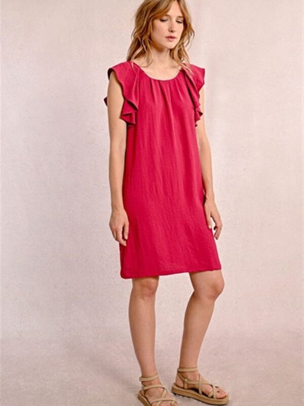 <p>
  Abito corto con maniche volant (modello continuativo)
</p>Molly Bracken