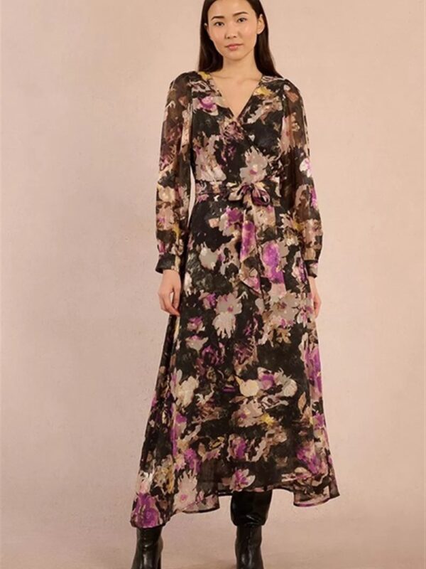 <p>
  Abito lungo a portafoglio stampato
</p>Molly Bracken