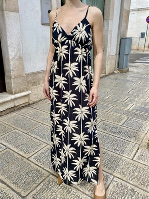 <p>
  Abito lungo stampa palme
</p>Dixie