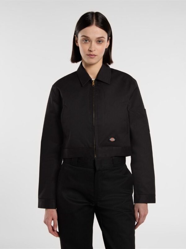 <p>
  Giacca con zip LINED EISENHOWER CROP W REC BLACK
</p>Dickies