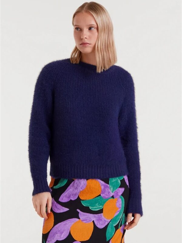 <p>
  Maglioncino paricollo texturizzato BLU
</p>Compania Fantastica