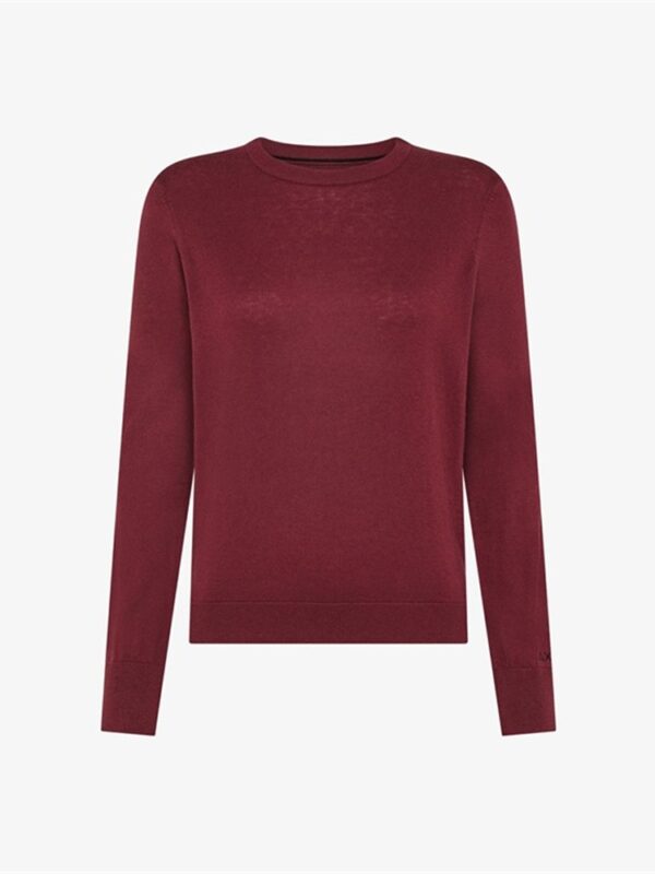 <p>
  Maglioncino girocollo in lana e cotone BORDEAUX 
</p>Sun 68