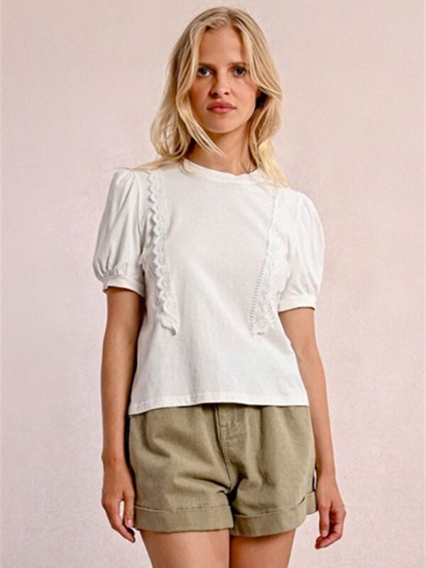 <p>
  T-shirt con passamaneria in tinta
</p>Molly Bracken