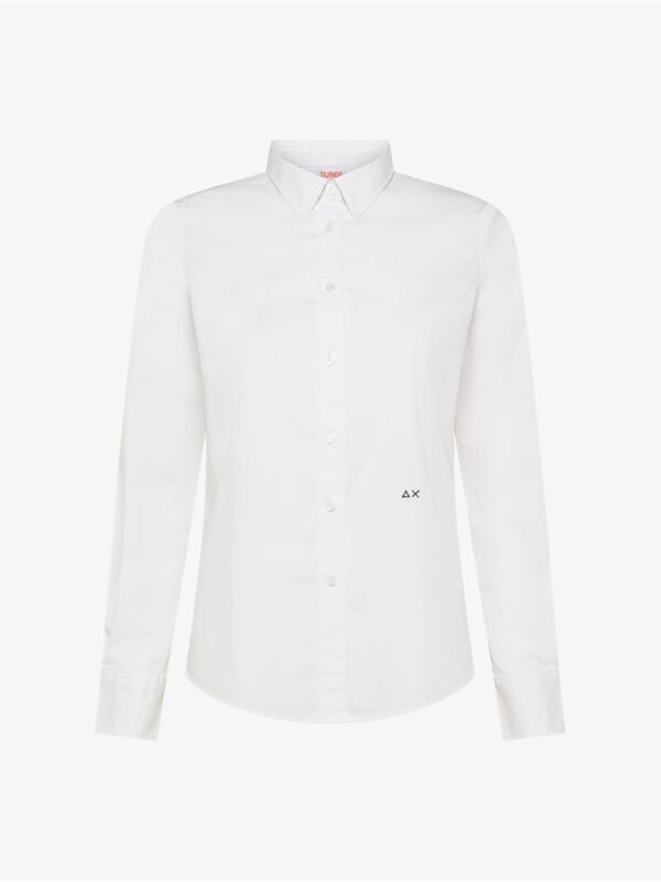 <p>
Camicia in cotone stretch BIANCO
</p>Sun 68