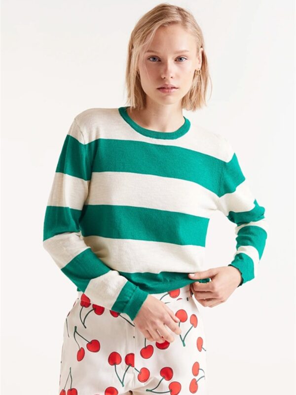 <p>
Maglioncino a righe bicolore in maglia sottile
</p>Compania Fantastica