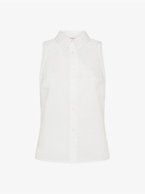 <p>
  Camicia smanicata in tessuto tramato
</p>Sun 68