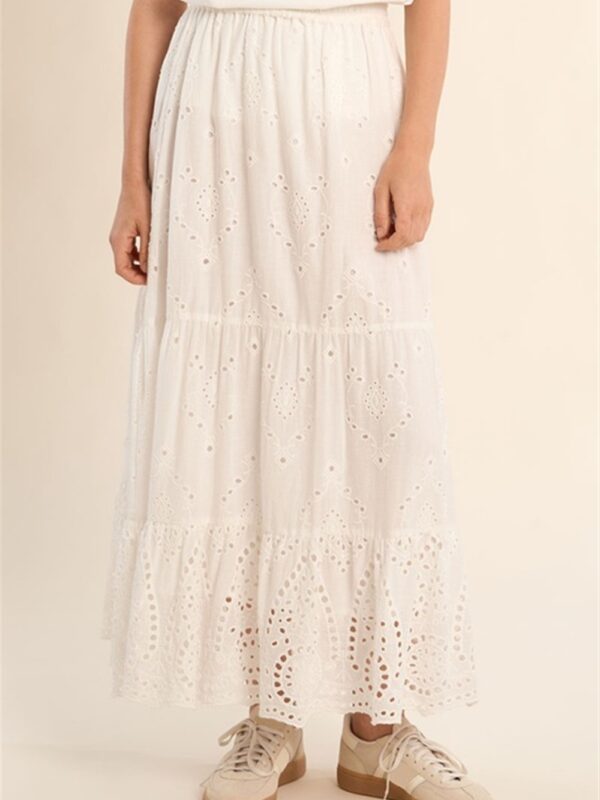 <p>
Gonna lunga a balze in pizzo sangallo
</p>Molly Bracken