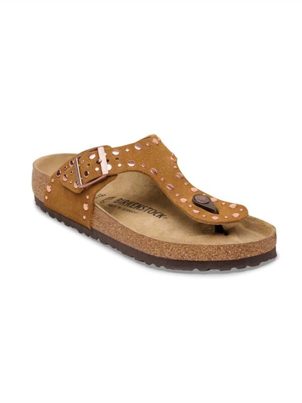 <p>
Gizeh Suede Leather Rivet Mink - Calzata Stretta
</p>Birkenstock