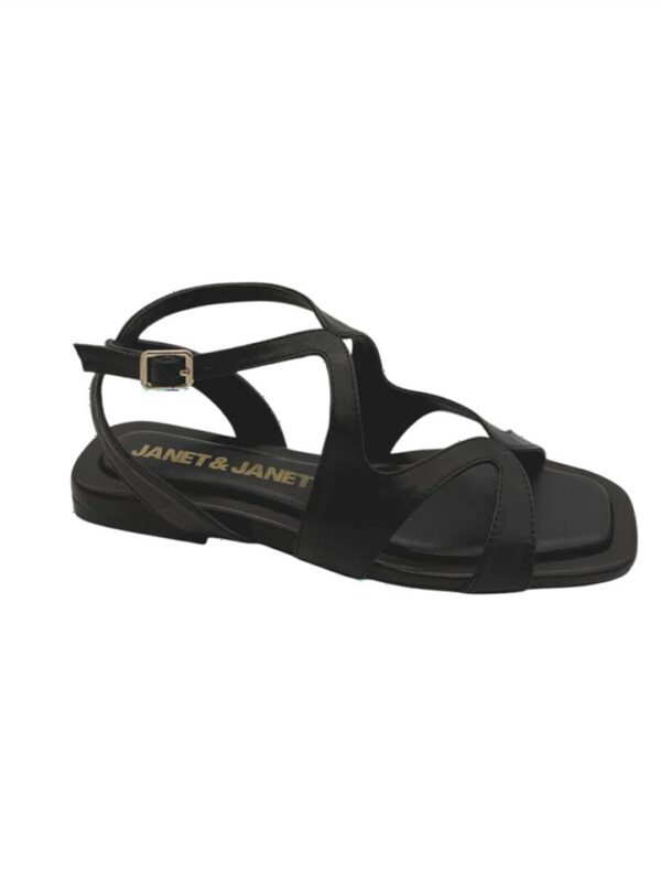 <p>
Sandalo a fascette morbide con tacco di 2 cm black
</p>Janet & Janet