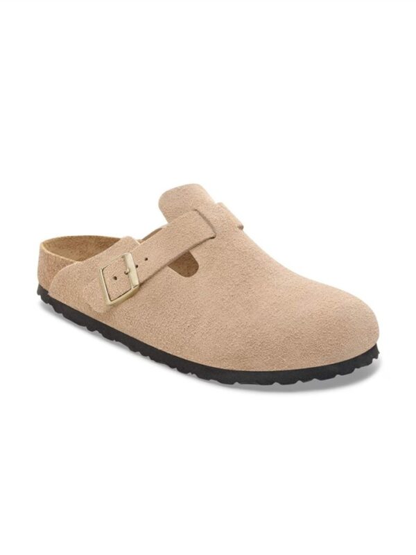 <p>
Boston Suede Leather SANDCASTLE - Calzata Stretta
</p>Birkenstock