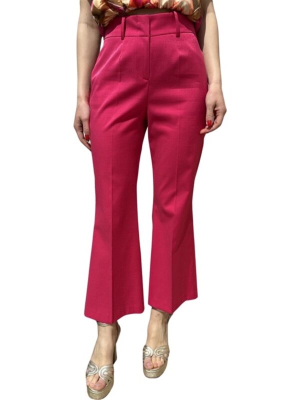 <p>
  Pantalone a trombetta in tessuto effetto spalmato
</p>Tolérance Couture
