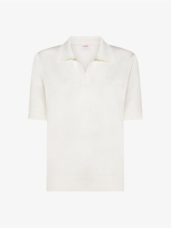 <p>
Polo in viscosa bianco
</p>Sun 68