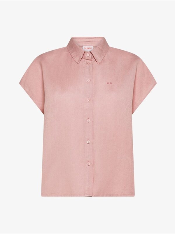 <p>
Camicia a mezza manica in lino porcellana
</p>Sun 68