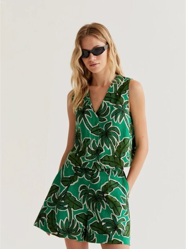 <p>
  Top con stampa palme
</p>Compania Fantastica