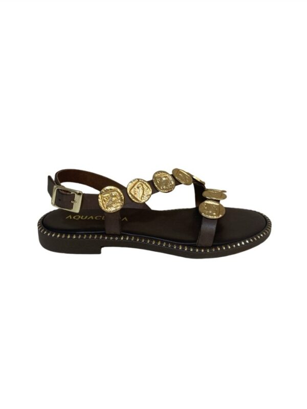 <p>
  Sandalo con accessori oro moro
</p>Aquaclara