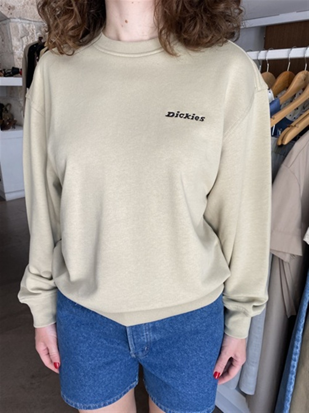 <p>
Felpa LORETTO SWEATSHIRT EUCALYPTUS
</p>Dickies
