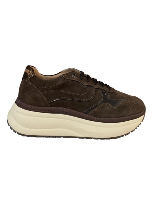 <p>
  DARKBROWN - Sneakers in suede con fondo platform 5 cm
</p>Janet & Janet